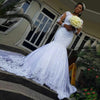 African Wedding Dresses Mermaid Lace