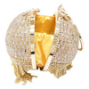 Golden Diamond Tassel Women Party Metal Crystal Clutches Evening Bags Wedding Bag Bridal Shoulder Handbag Wristlets Clutch Purse