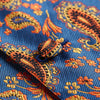 VE18 Aqua Orange Paisley Top Design Wedding Men 100% Silk Waistcoat Vest Pocket Square Cufflinks Cravat Set for Suit Tuxedo