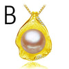 FENASY charm Shell design Pearl Jewelry,Pearl Necklace Pendant,925 sterling silver jewelry ,fashion necklaces for women 2018 new