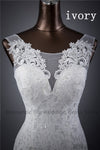 Hot sale free shipping Elegant beautiful lace flowers mermaid Wedding Dresses vestidos de noiva robe de mariage bridal dress