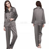 Womens Silk Satin Pajamas Set  Pajama Pyjamas  Set  Sleepwear  Loungewear  S,M, L, XL, 2XL, 3XL  Plus Solid__Fit  All Seasons