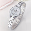 New Fashion Rhinestone Watches Women Luxury Stainless Steel Quartz Watch Women Dress Bracelet Watches Ladies Clock relojes 2018