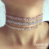 popular AAA cubic zirconia Baguette choker necklace for Women adjustable length trendy geometric chokers necklaces N608162