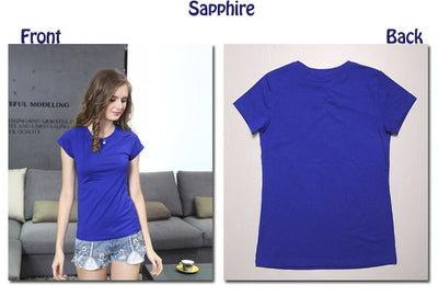 High Quality 18 Color S-3XL Plain T Shirt Women Cotton Elastic Basic T-shirts Female Casual Tops Short Sleeve T-shirt Women 002