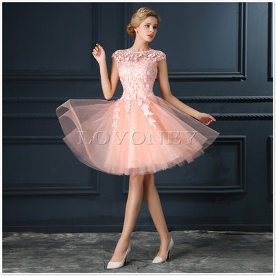 Short Prom Dresses 2019 Elegant A-Line Red Prom Dress Gown Formal Party Dresses Evening Gown Vestido De Festa Curto