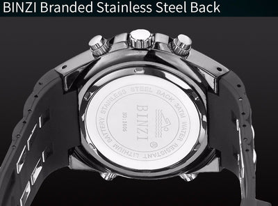 BINZI Mens Watches Top Brand Luxury Digital Male Sport Watch Waterproof Men dual display Wrist Watches Clock Relogio Masculino