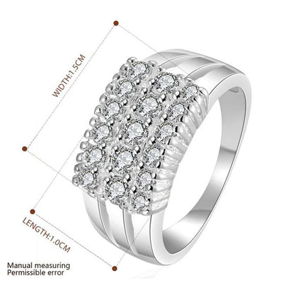 2016 new Wholesale 925 jewelry silver plated ring for women, silver fashion jewelry, multi-stone Ring /fdganuna gpmapgta R143