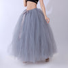 Floor Length Wedding Skirt Tulle Overskirt Fashion Handmade Woman Tutu Female Long Skirt