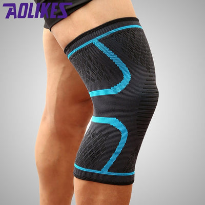 1PCS Fitness Running Cycling Knee Support Braces Elastic Nylon Sport Compression Knee Pad Sleeve for Basketball Volleyball