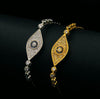 New Arrival Evil Eye two color exquisite mirco pave setting Bracelets Women Gold-Color Pulseira Jewelry Bijoux