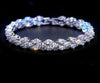 Hot sale Luxury Jewelry 17&19cm 925 silver AAA cubic zirconia Wedding Women Bracelet gift