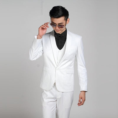 (Jacket + Pants) Fashion Men Business Suits Slim Men's Suits Brand Clothing Wedding Suits For Men Latest Coat Pant Designs