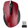 TeckNet Pro 2.4GHz Wireless Mouse Nano Receiver Ergonomic Mice 6 Buttons 2400DPI 5 Adjustment Levels for Computer Laptop Desktop
