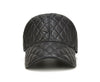 [AETRENDS]Winter Hats for Men Black Full Plaid Genuine Leather Cap Mens Baseball Cap Dad Hat Trending Toucas Army Trucker Z-5428