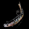 Piscifun Hard Fishing Lure 14CM 27g Lifelike Multi Jointed 3D Eyes Lure 8-Segment Hard Lure Crankbait With 2 Hook Fishing Baits