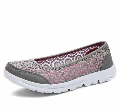 New Women's Casual Shoes Fashion Lace Woman Loafers Slip-On Female Shoe UltraLight Mother Footwear Soft Ladies Summer Shoes