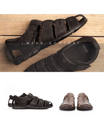 Size 40~45 Brand XPER Men Sandals Shoes Fretwork Breathable Fisherman Shoes Style Retro Gladiator #701/702