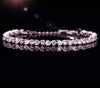 Cute New Luxury Jewlry Hot Sale 17cm AAA cubic zirconia 925 Silver Wedding Women Roma Bracelet