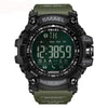 50Meters Swim Dress Sport Watches Smael Brand Army Green Style  Bluetooth Link Smart Watches Men Digital Sport Male Clock 1617B
