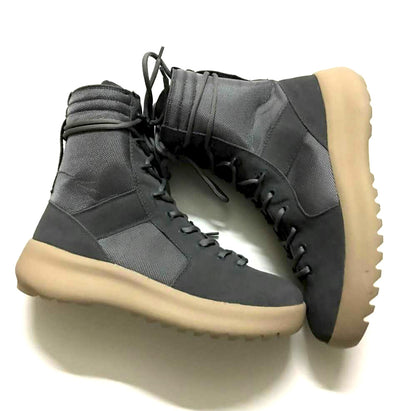 Micholediys Handmade New Arrival Mens Botas All-matching Nubuck Leather Hiking Sneakers Platform Military Jungle Boots