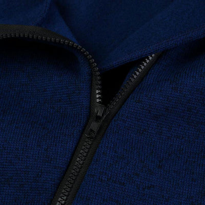 Winter Coat - Knitted Zipper Cotton blend Coat Turtleneck Pockets Long Slim Down Parka Hoodies Parkas #3