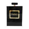 Boutique De FGG Women Fashion Clutches Purse Perfume Bottle Crossbody Shoulder Bags Laides Black Acrylic Box Clutch Evening Bag