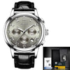 LIGE Watch Men Fashion Sport Quartz Clock Mens Watches Top Brand Luxury Gold Waterproof Leather Business Watch Relogio Masculino