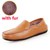 JINTOHO big size 35-47 slip on casual men loafers spring and autumn mens moccasins shoes genuine leather men's flats shoes