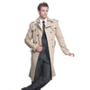 Trench Coat Men Classic Double Breasted Mens Long Coat  Mens Clothing Long Jackets & Coats British Style Overcoat S-6XL size