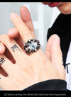 BEIER Punk Rock Claw with three Zircon stone evil eye CZ ring men anniversary Biker Skull  jewelry christmas Gift BR8-479