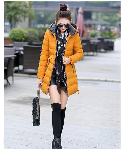 Fitaylor 2018 Plus Size 6xl 7xl Cotton Coat Long Winter Jacket Parka Women Thick Slim Long Warm Hooded Padded Parkas Female