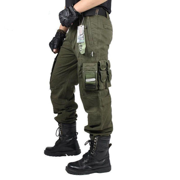 CARGO PANTS Overalls Men's Army Clothing TACTICAL PANTS MILITARY Knee ...