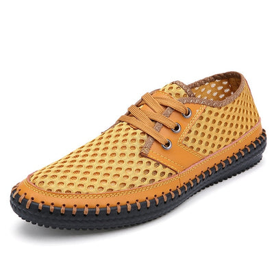 Drop Ship Breathable Men's Casual Shoes Summer Shoes 2018 Fashion Breathable Mesh Shoes Zapatos Hombre Plus Size 38-48 Footwear