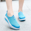 2018 Spring Summer Shoes Woman Breathable Air Mesh Flat Platform Women Shoes Slip On Women's Loafers Swing Wedges Ladies Shoe