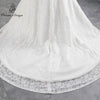 PoemsSongs real photo 2018 new style boat neck beautiful lace wedding dress for wedding Vestido de noiva Mermaid wedding dress