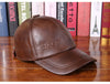 2018 New Genuine Leather Hat Male Cowhide Autumn Winter Casual Cap Adult Thermal Middle Age Baseball Cap Hat for Man B-7251