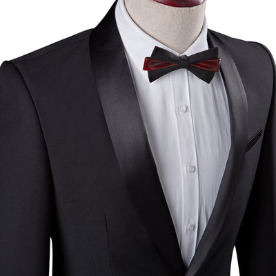 Plyesxale Black Suit Men 2018 Slim Fit Groom Wedding Suits For Men Stylish Brand Shawl Collar Formal Business Dress Suits Q128