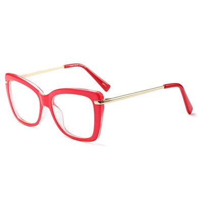 Women Eyeglasses Computer Myopia Optical For Female Vintage Ladies Eyewear Clear Lens