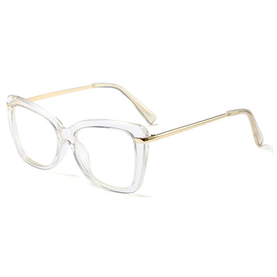 Women Eyeglasses Computer Myopia Optical For Female Vintage Ladies Eyewear Clear Lens