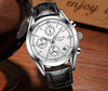 New Watch Men's Luxury Brand LIGE Men's Sport Chronograph Watch Waterproof Leather Quartz Men's Clock Men's Relogio Masculi