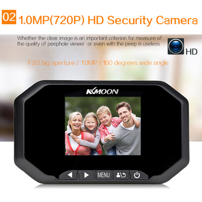 3 inch LCD 720P Digital Doorbell Peephole Viewer 160 Degree PIR Door Eye Doorbell IR Camera Motion Detection Video Recording