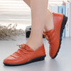 Women shoes 2018 new arrival spring lace-up pleated genuine leather flats shoes woman rubber party female shoes tenis feminino