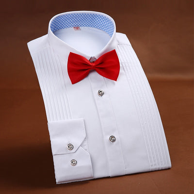 New Arrival High Quality Brand Mens Clothes French Style Wedding Tuxedo Shirt Mens Dress