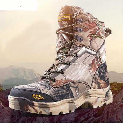 Men Military Army Boots Leather Waterproof Camouflage Printed Special Forces Desert hunting Shoes Combat Tactical Ankle Boot