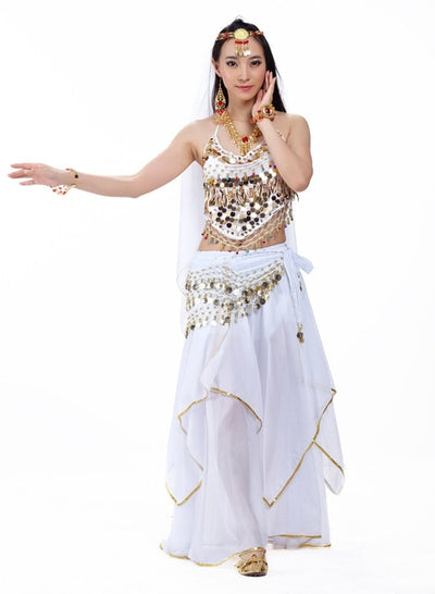 5pcs/Set Belly Dancing Costume Sets Egyption Egypt Belly Dance Costume Bollywood Costume Indian Dress Bellydance Dress