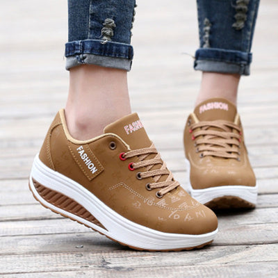 New arrival Woman creepers Breathable Leather For Women platform Soft Casual Shoes Flats plus Size 35-42