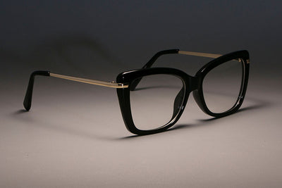 CCSPACE 45548 Ladies Square Glasses Frames For Women Metal Legs Designer Optical EyeGlasses Fashion Eyewear Computer Glasses