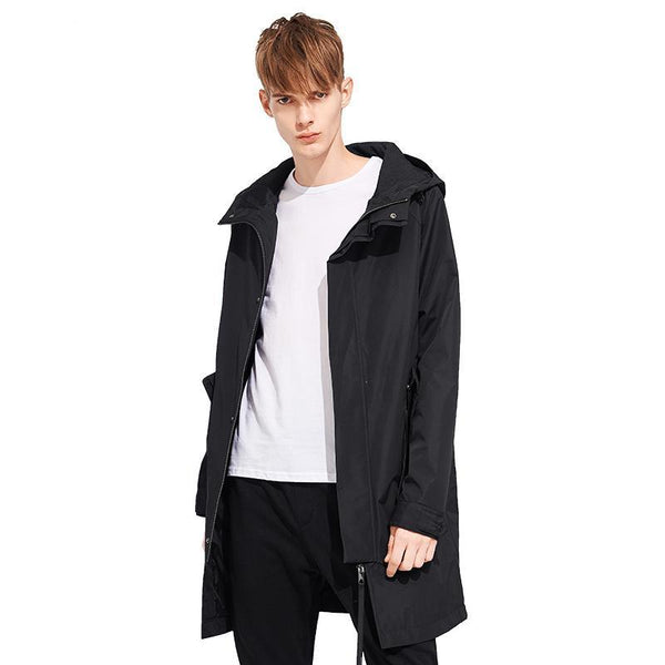Pioneer camp 2018 solid hooded long trench coat men brand clothing cas ...
