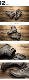 Big Size 41~46 Warm Fluff Winter Boots Men Russian Style Handmade Comfort Men Winter Snow Shoes Fashion Ankle Boots# XHY11309BL